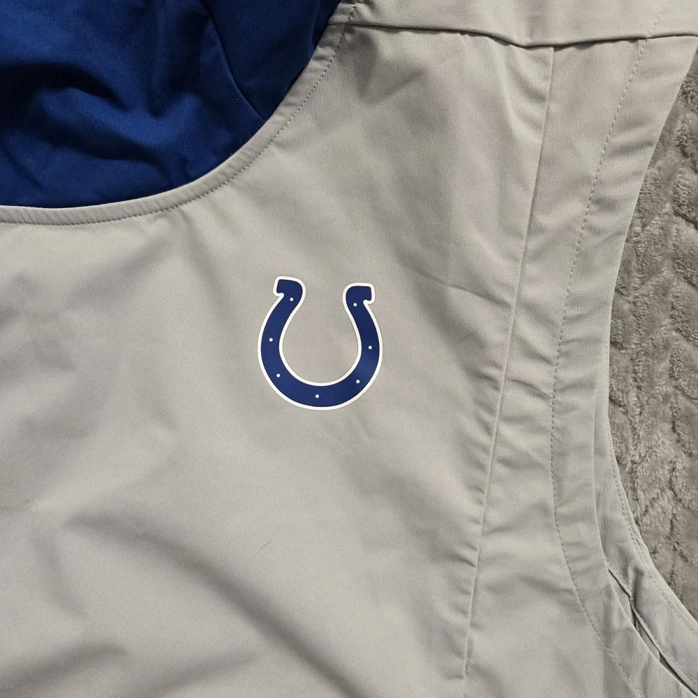 NWT Men's Nike Shield On-Field Indianapolis Colts‎ Hooded Sleeveless Jacket XL
